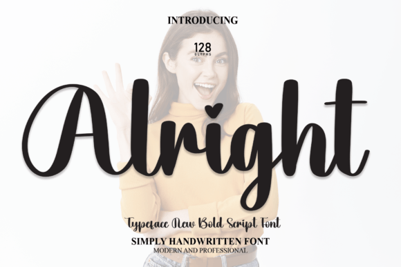 Alright: A Handwritten Font for Joyful and Romantic Designs