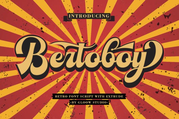 Bertoboy: A Retro Script Font for Modern Vintage Design