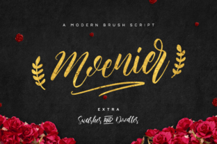 Moenier: A Warm and Inviting Brush Font for Creative Projects