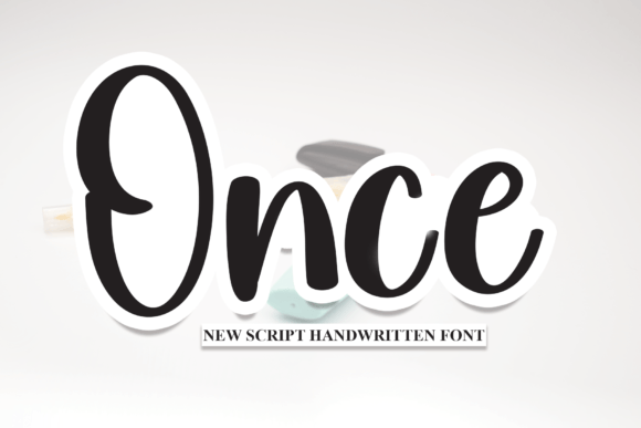 Once Font: A Handwritten Style for Modern Designs