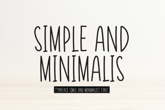 Simple and Minimalis: A Handwritten Font for Effortless Style