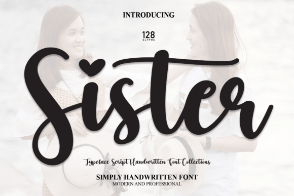 Sister: A Sweet Handwritten Script Font for Elegant Projects