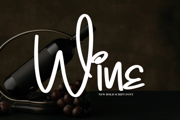 Wine: A Handwritten Font for Elegant Designs