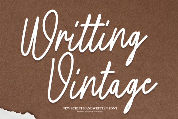 Writting Vintage: A Handwritten Font for Authentic Design